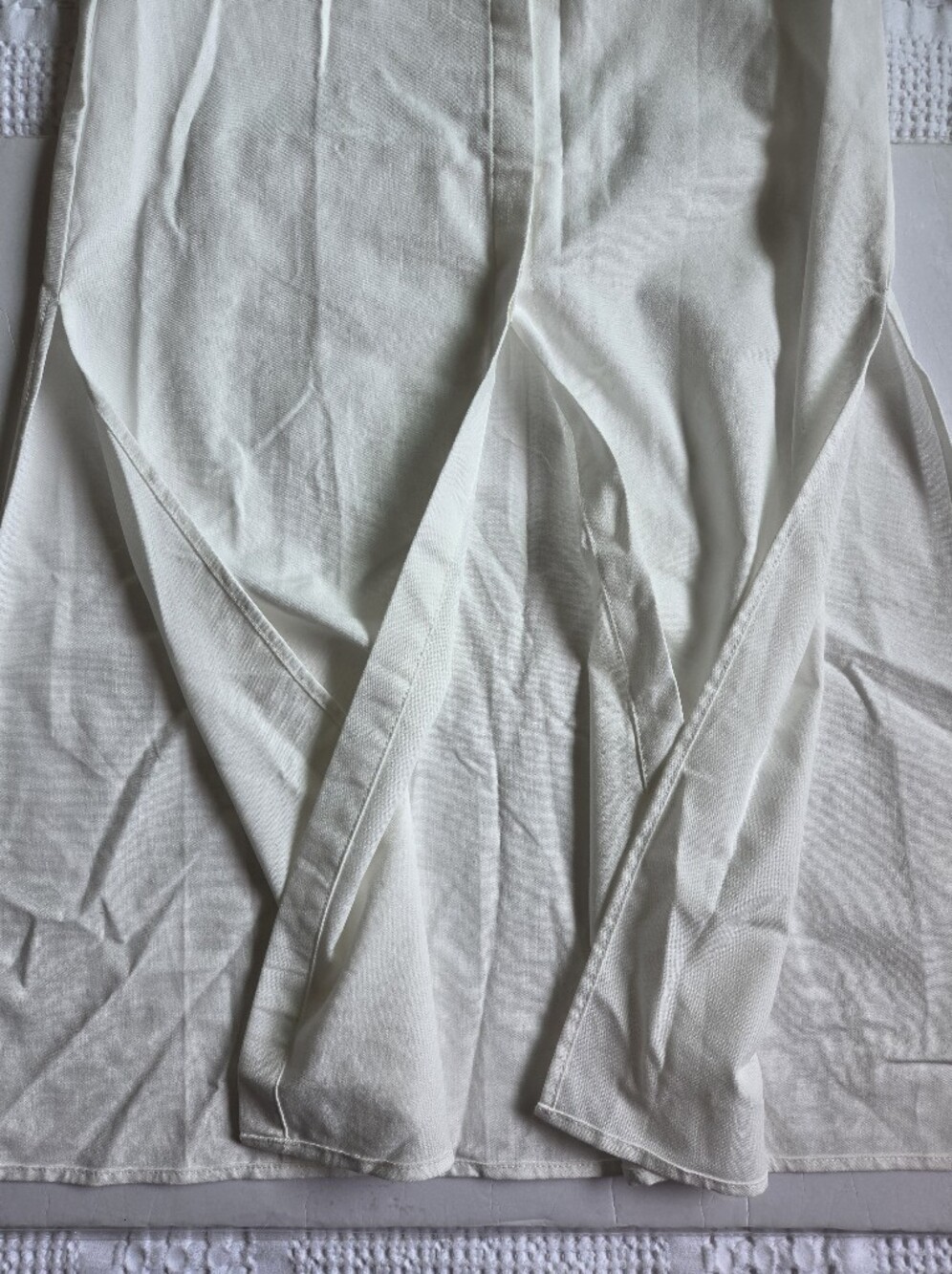 White Sleeveless Micas V-Neck Shirt Dress - Picture 7 of 9